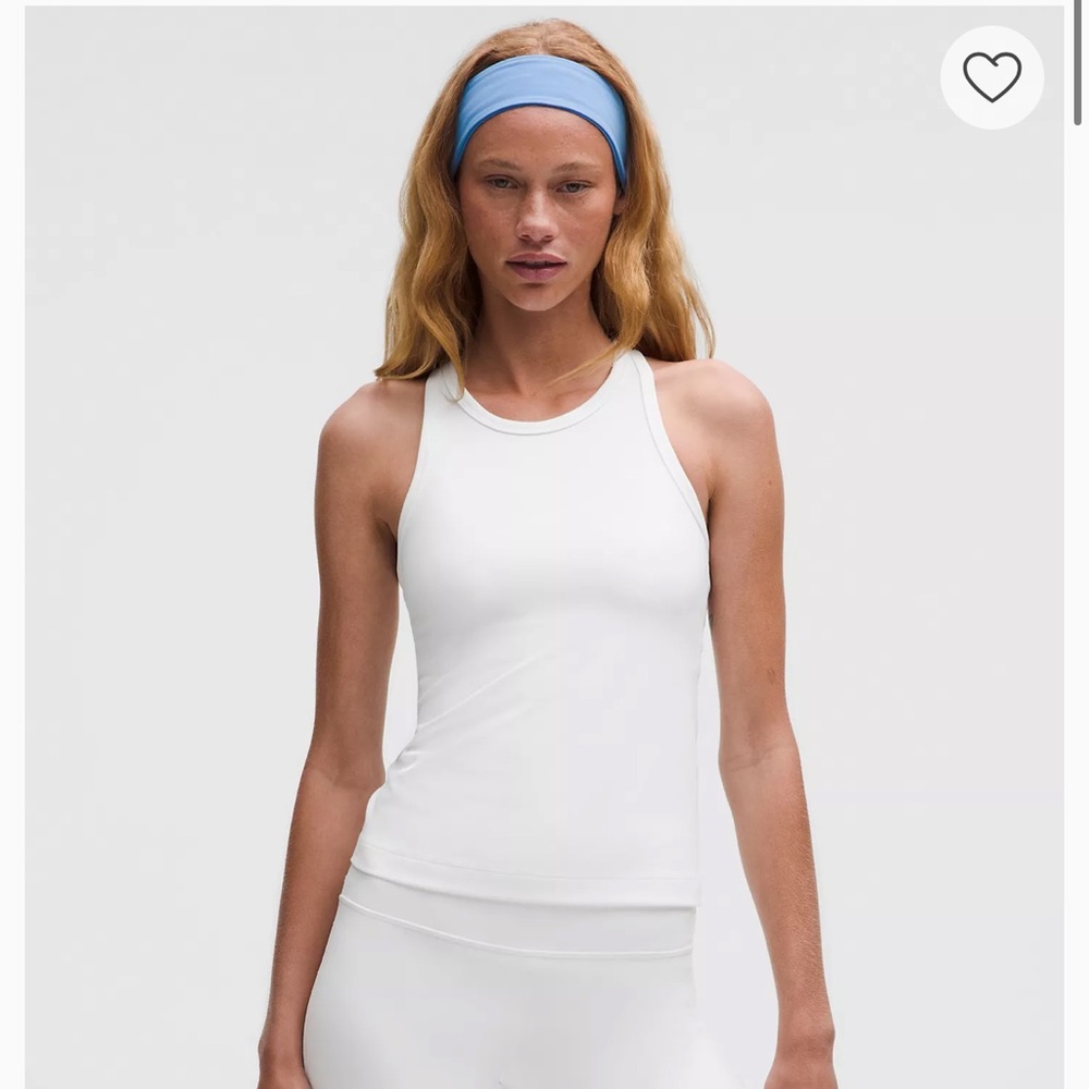 Lululemon Athletica White Racerback Tank